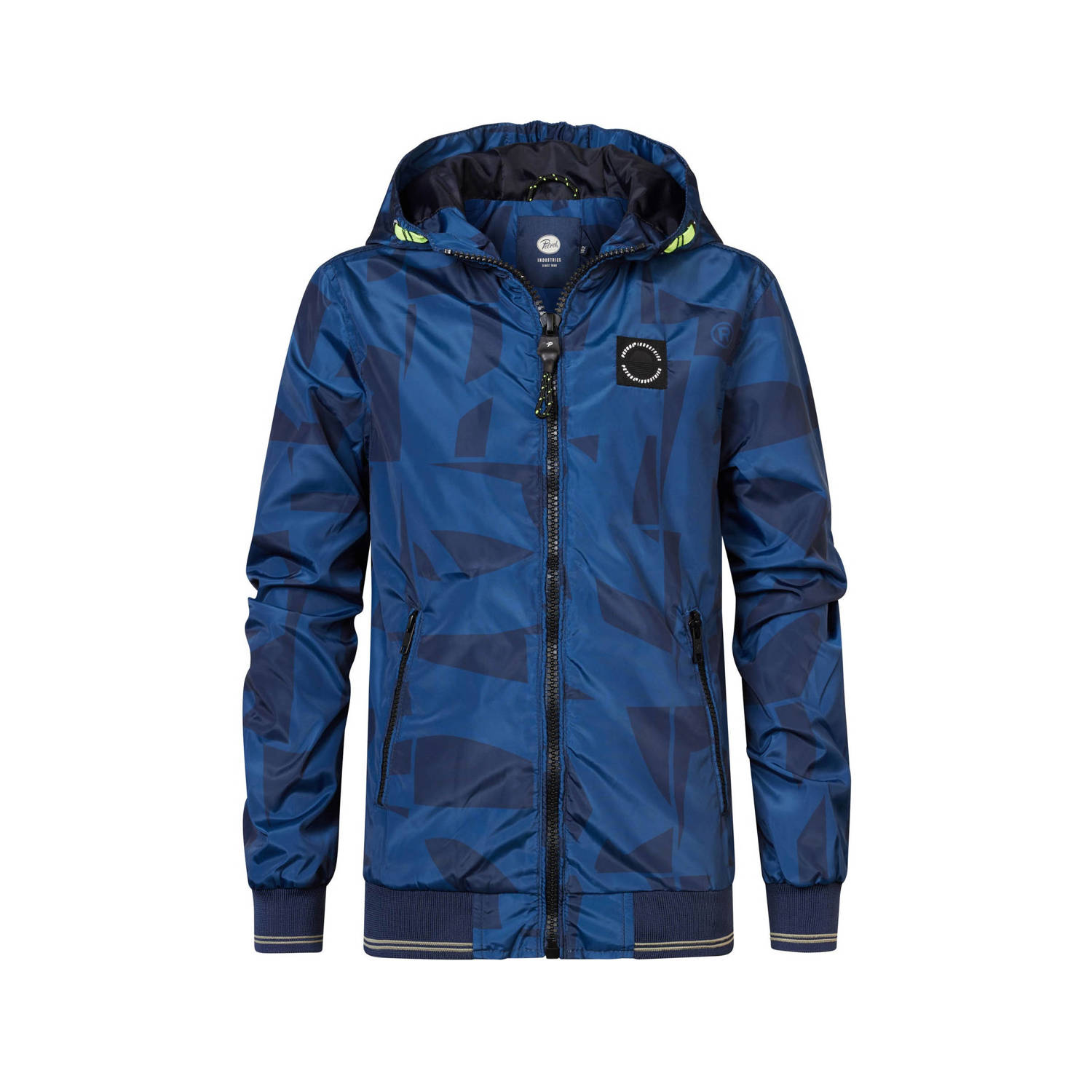 Petrol Industries zomerjas met camouflageprint blauw
