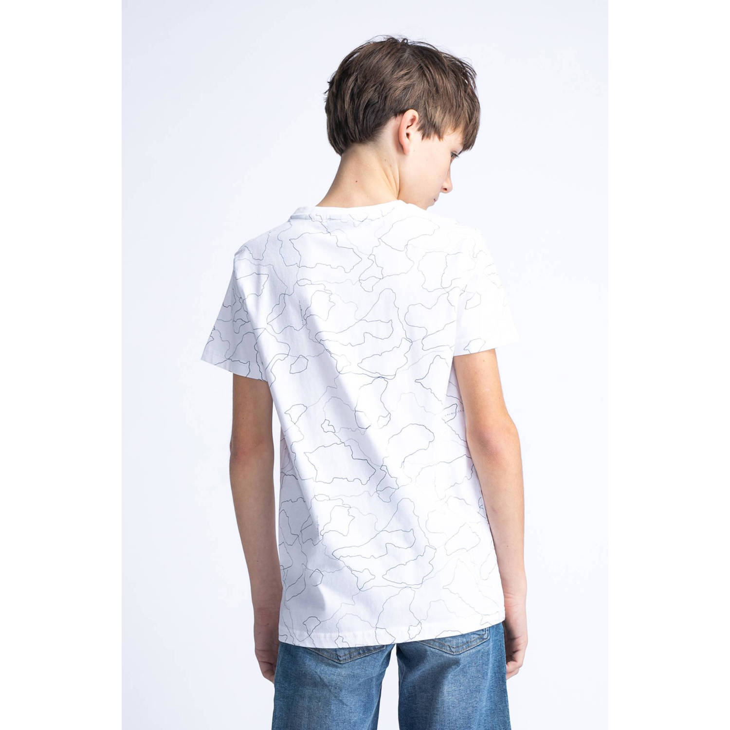 Petrol Industries T-shirt met logo wit