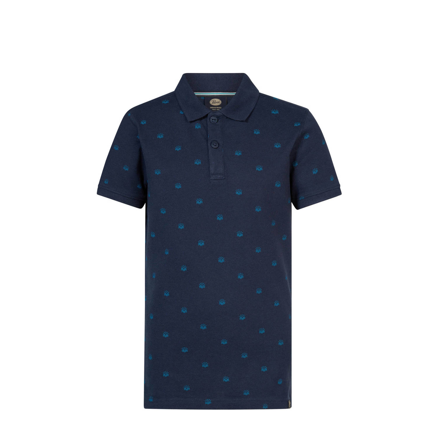 Petrol Industries polo navy Blauw Jongens Katoen Polokraag Effen 116