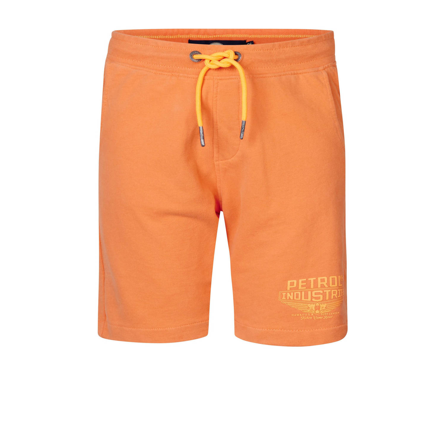 Petrol Industries sweatshort oranje Korte broek Jongens Katoen Effen 116