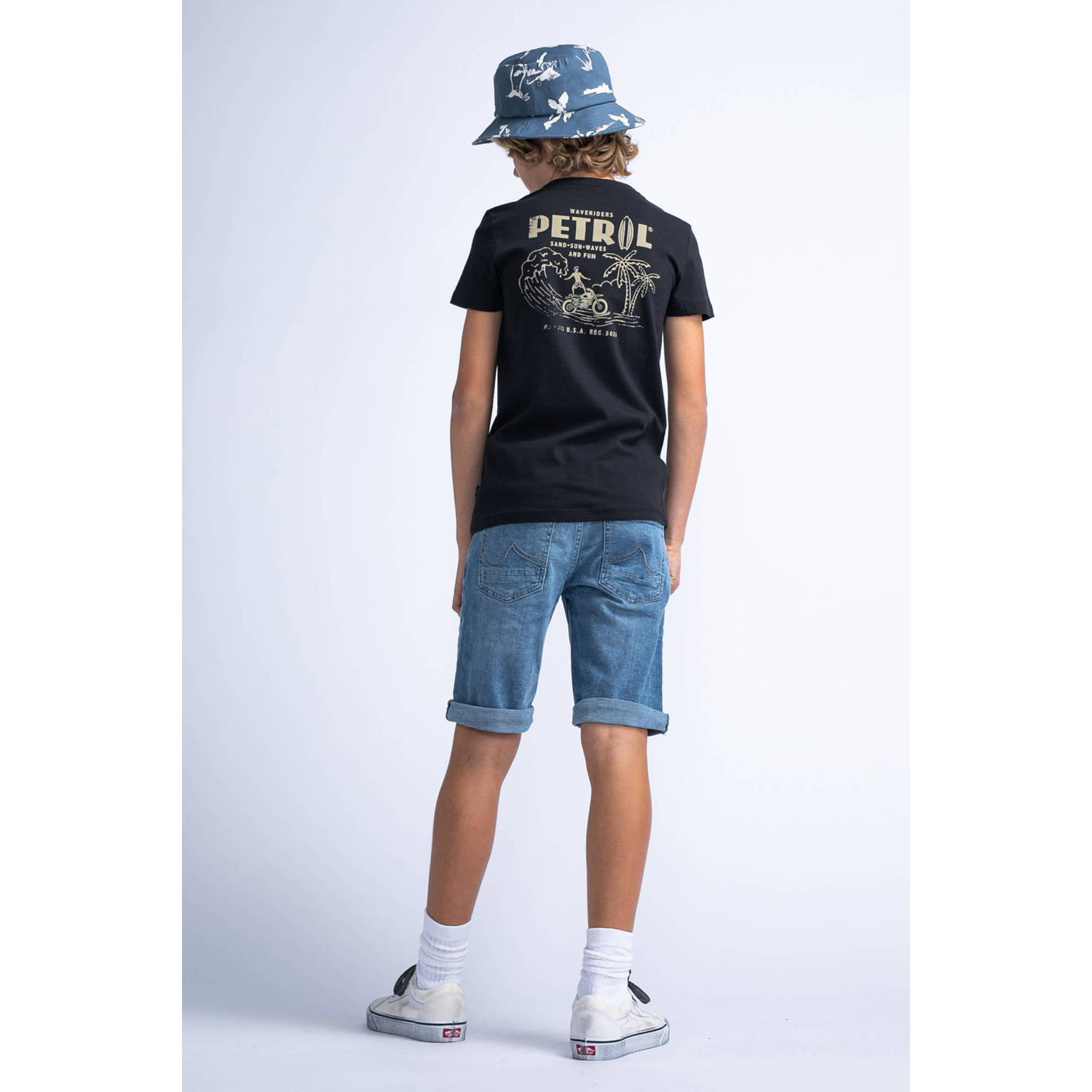 Petrol Industries denim short light stone