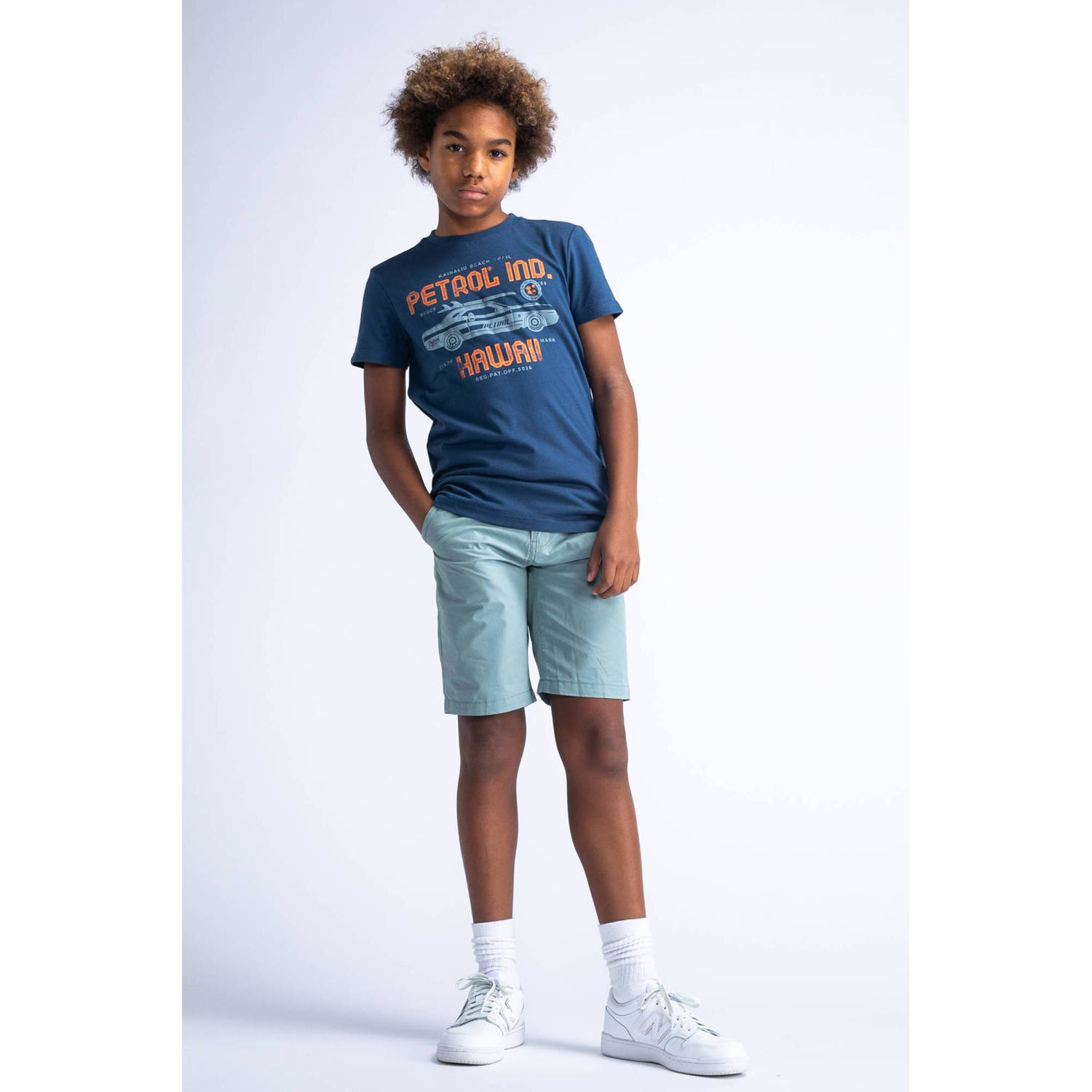 Petrol Industries T-shirt met logo blauw