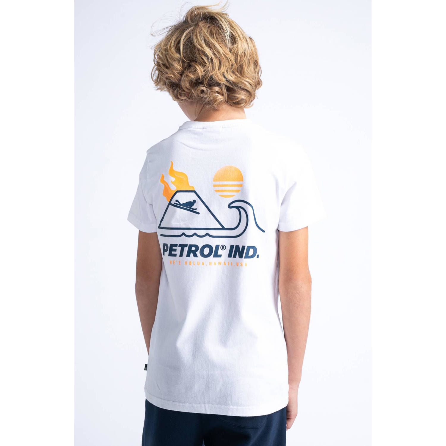 Petrol Industries T-shirt met logo wit
