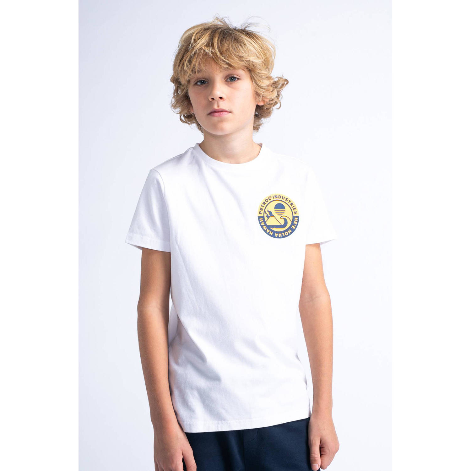 Petrol Industries T-shirt met logo wit