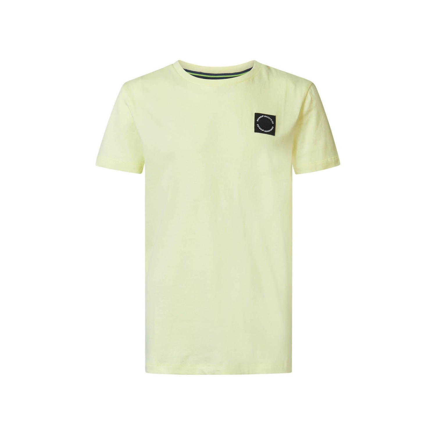 Petrol Industries T-shirt geel Jongens Katoen Ronde hals Effen 116