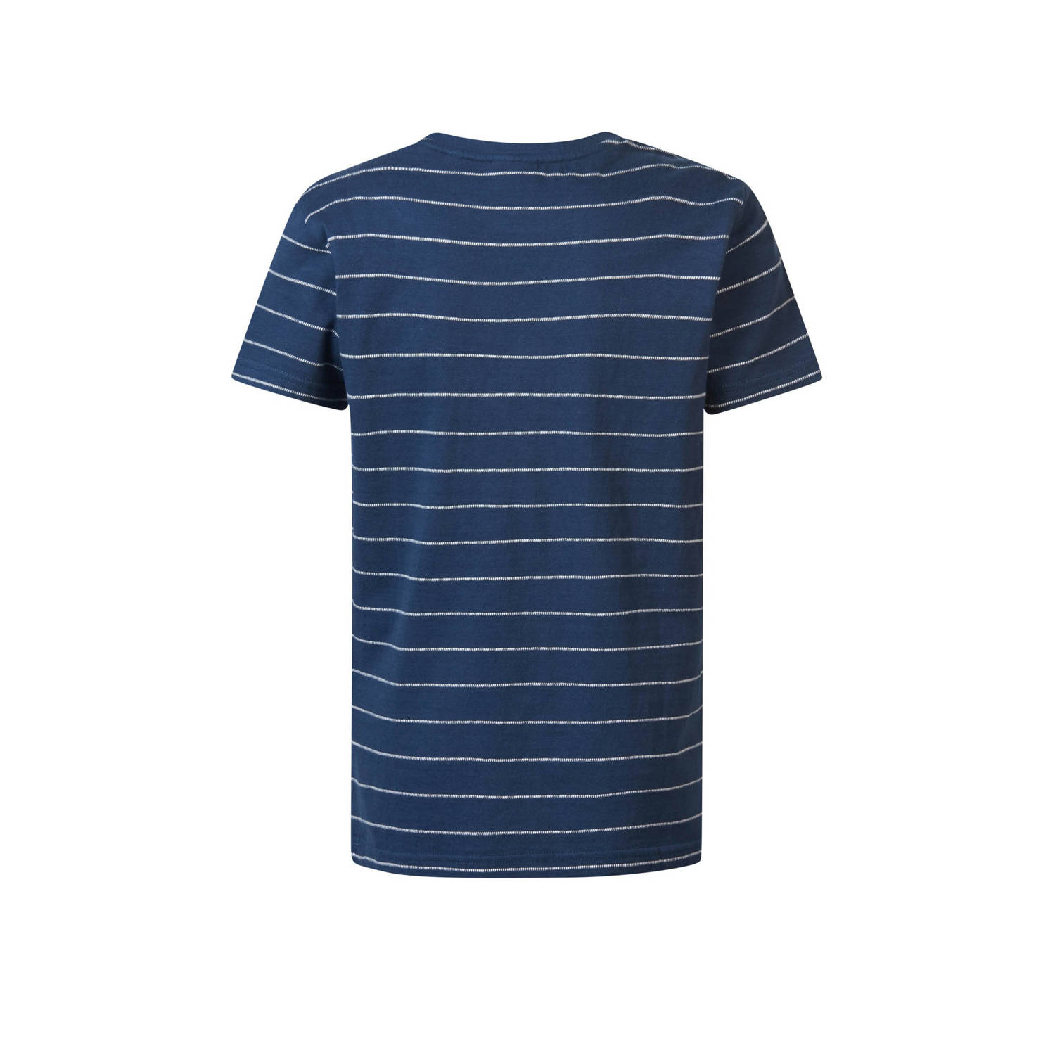 Petrol Industries gestreept T-shirt donkerblauw