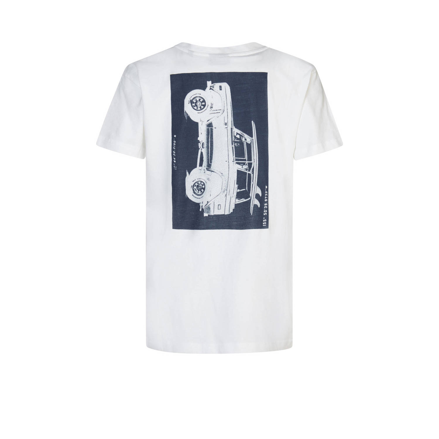 Petrol Industries T-shirt met backprint wit