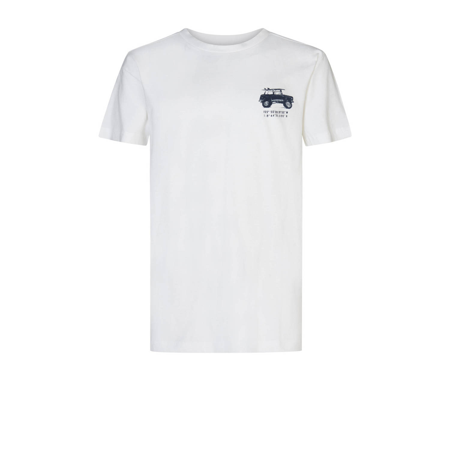 Petrol Industries T-shirt met backprint wit