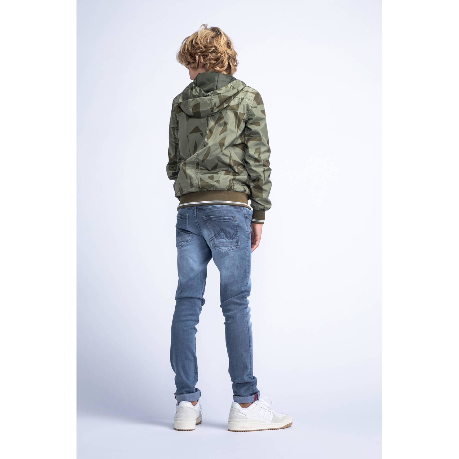 Petrol Industries zomerjas met camouflageprint groen