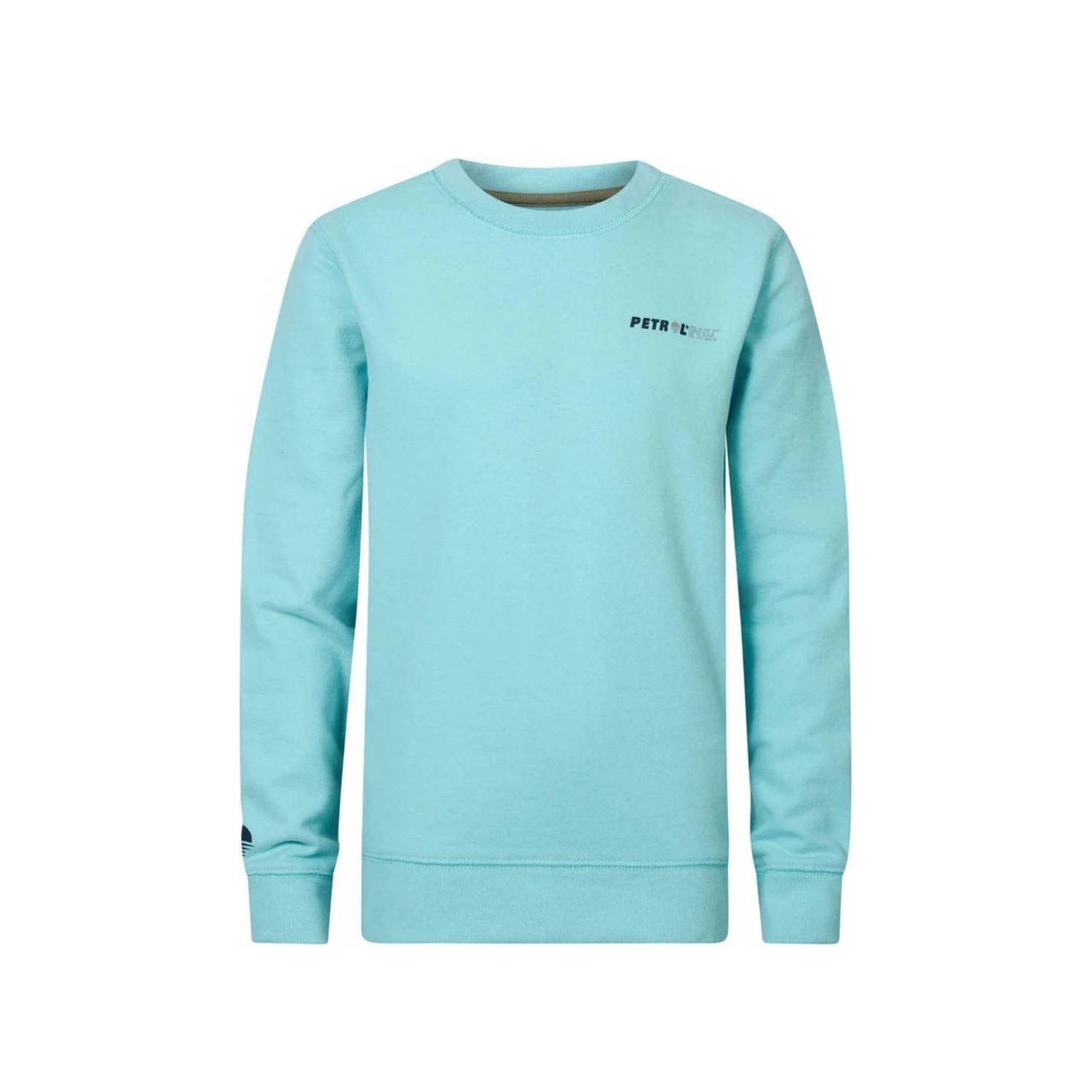Petrol Industries sweater lichtblauw Effen 116 | Sweater van