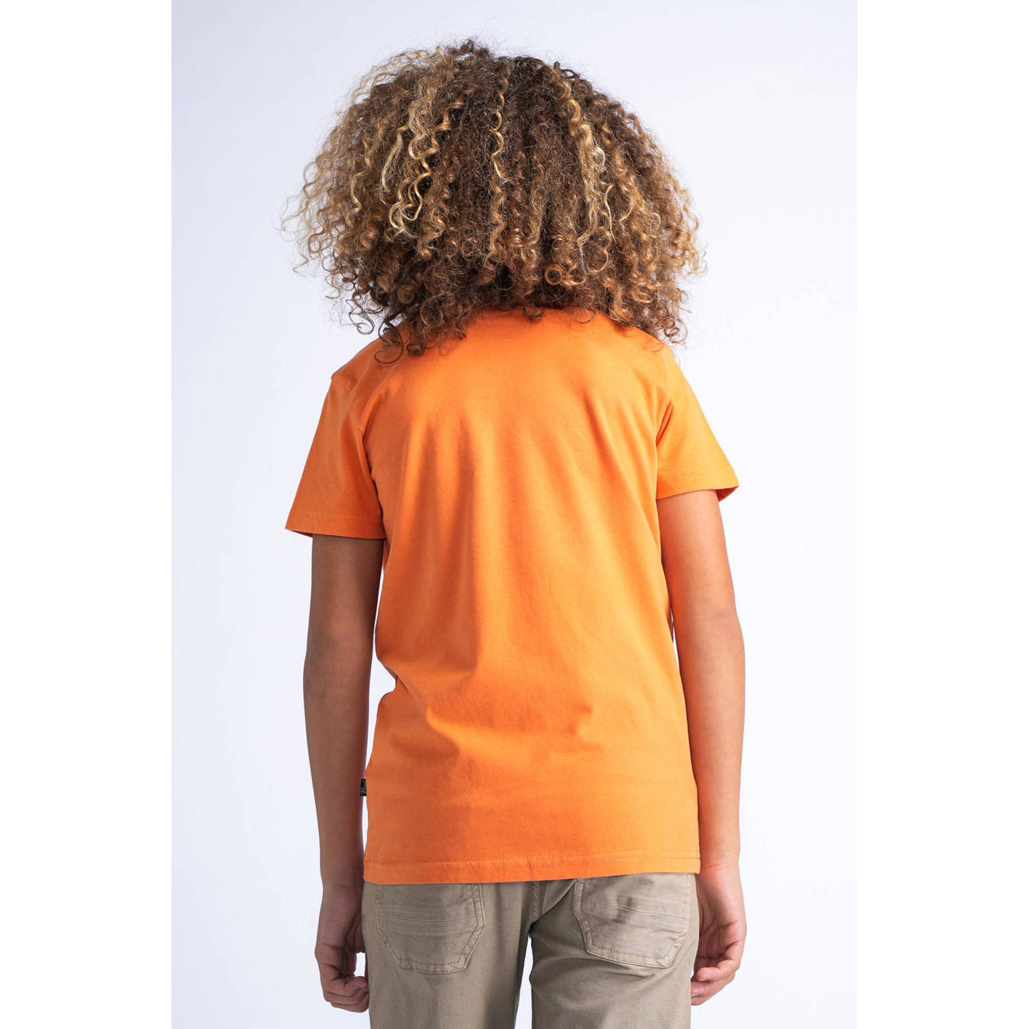 Petrol Industries T-shirt met logo oranje