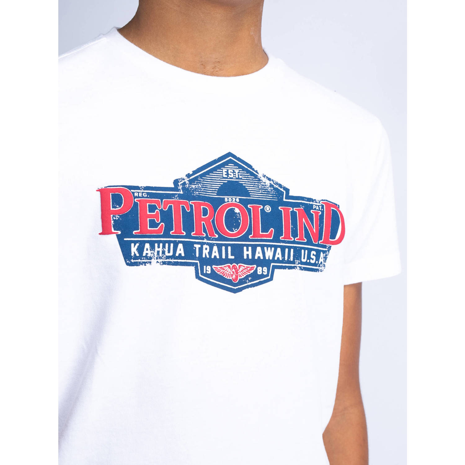 Petrol Industries T-shirt met logo wit
