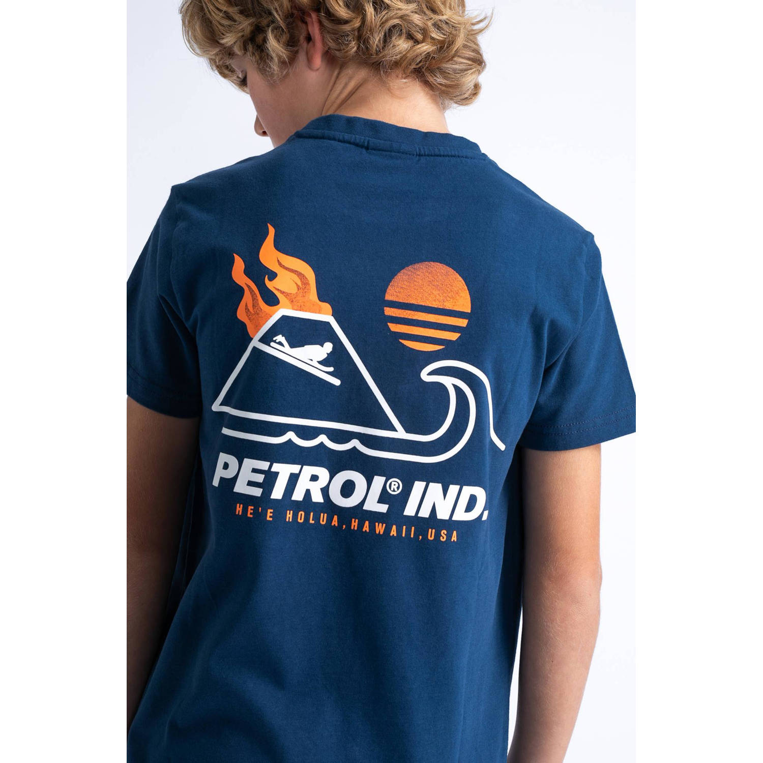 Petrol Industries T-shirt met logo blauw