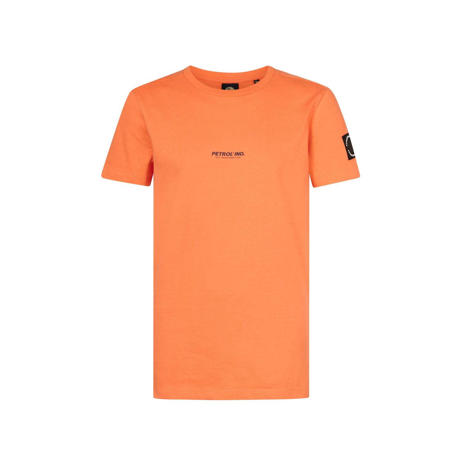 Petrol Industries T-shirt met logo feloranje Jongens Katoen Ronde hals 128