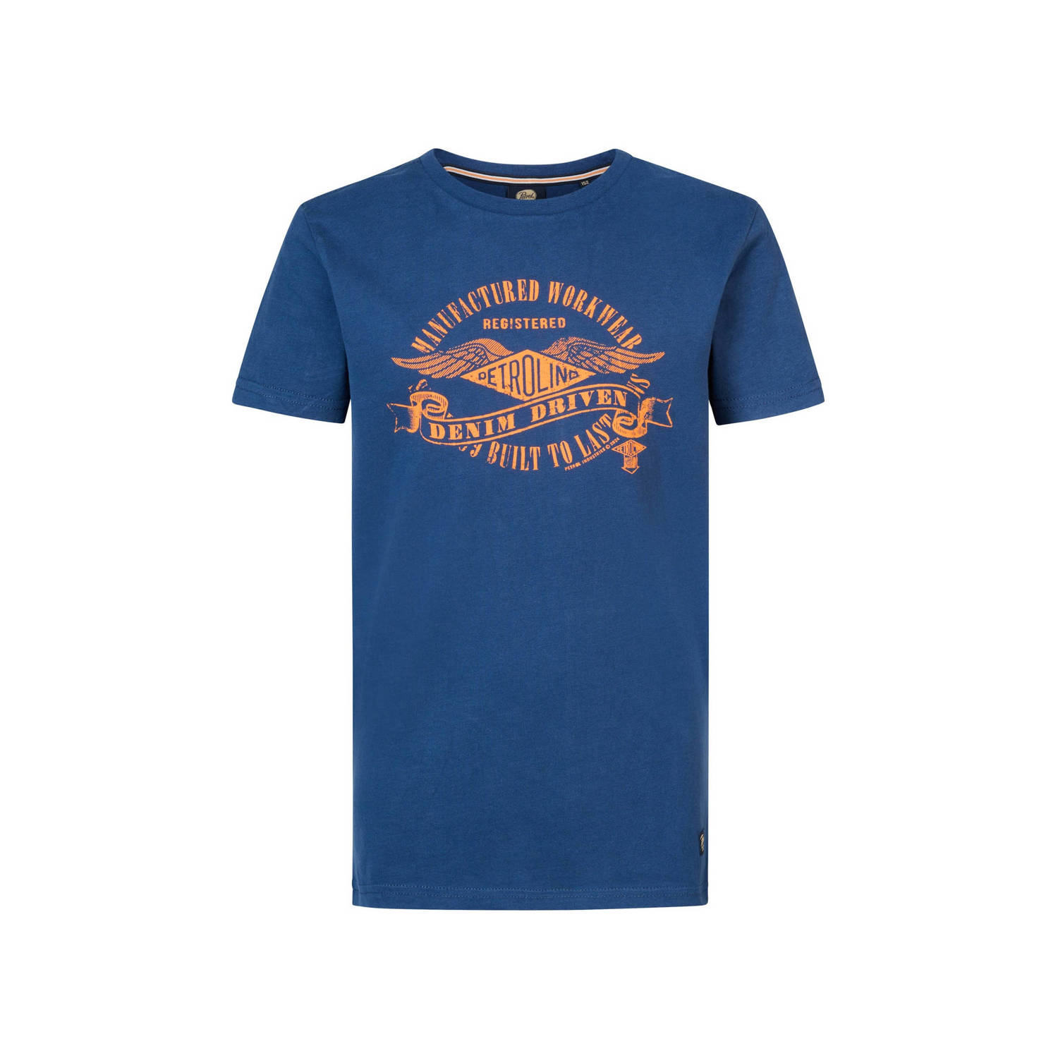 Petrol Industries T-shirt met logo blauw