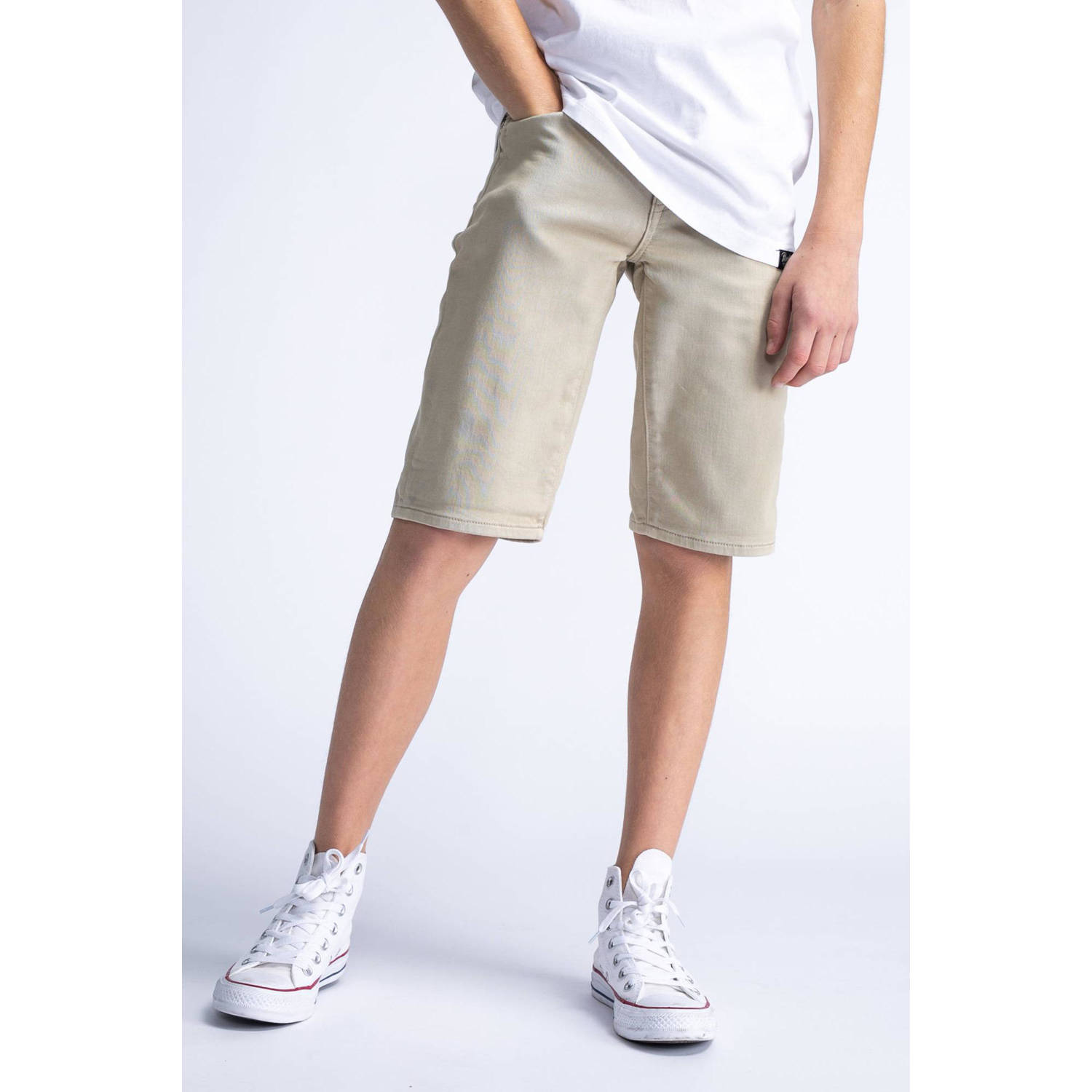 Petrol Industries casual short zand Korte broek Beige Jongens Katoen Effen 128