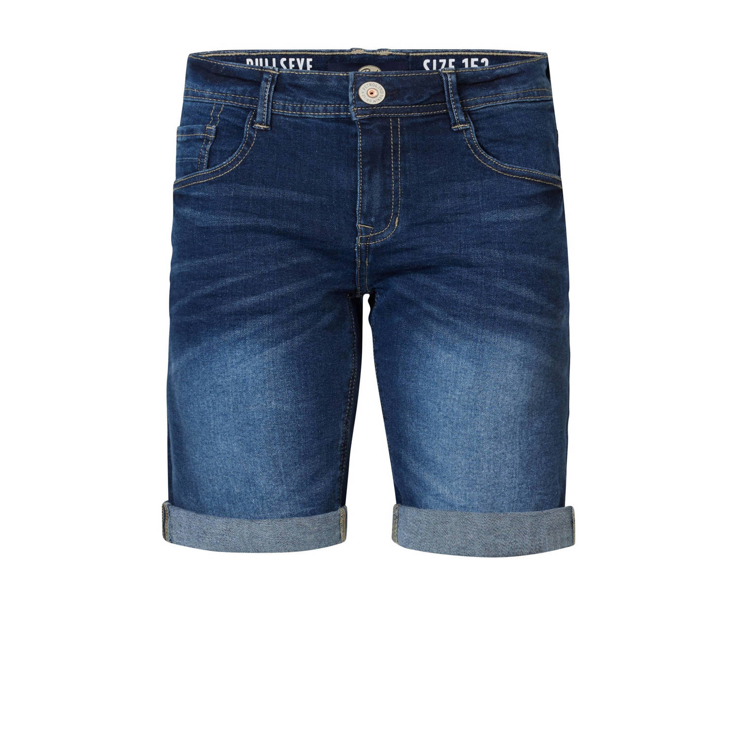 Petrol Industries denim short dark stone Korte broek Blauw Jongens Stretchdenim 116