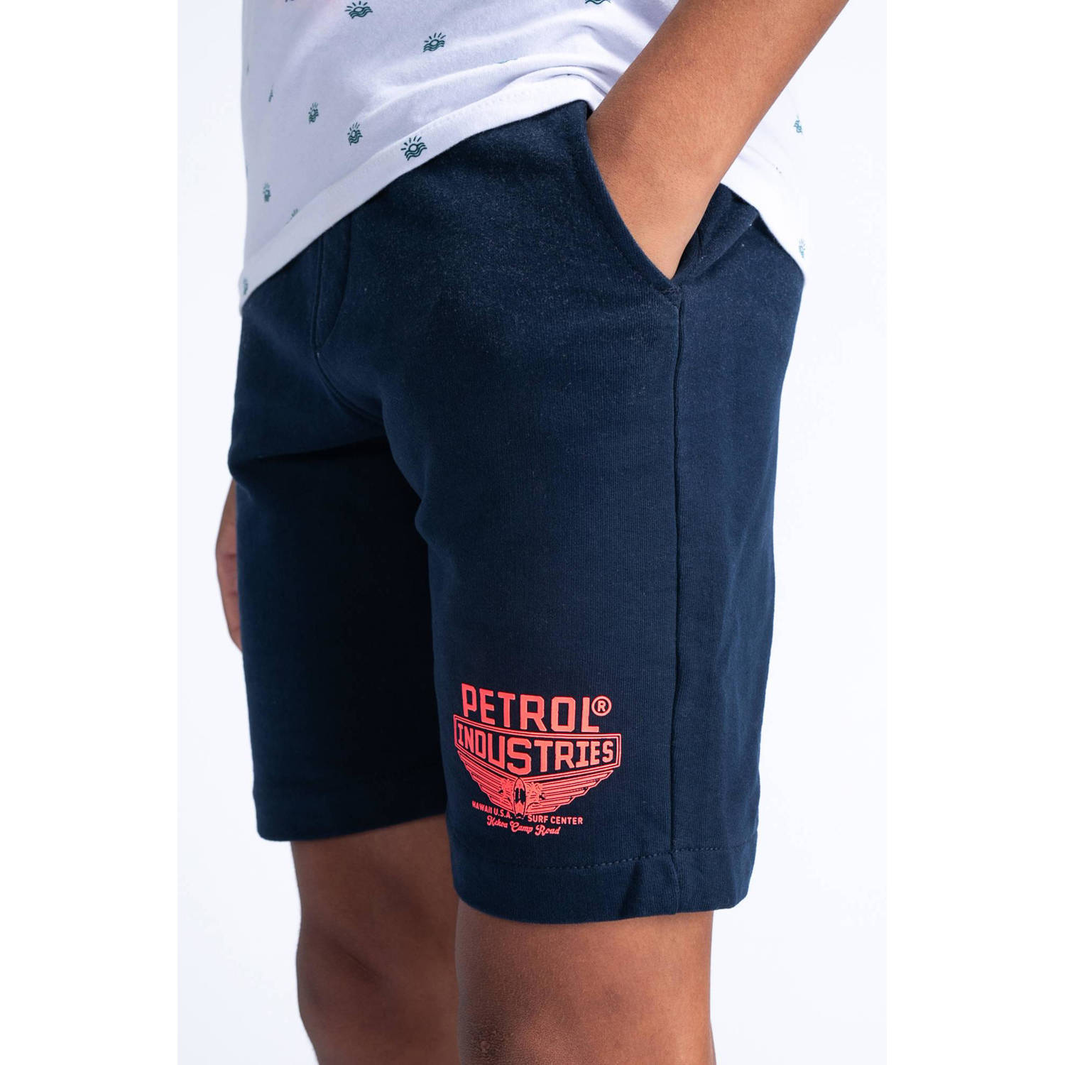 Petrol Industries sweatshort navy oranje