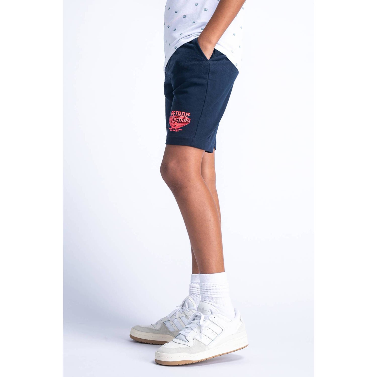 Petrol Industries sweatshort navy oranje