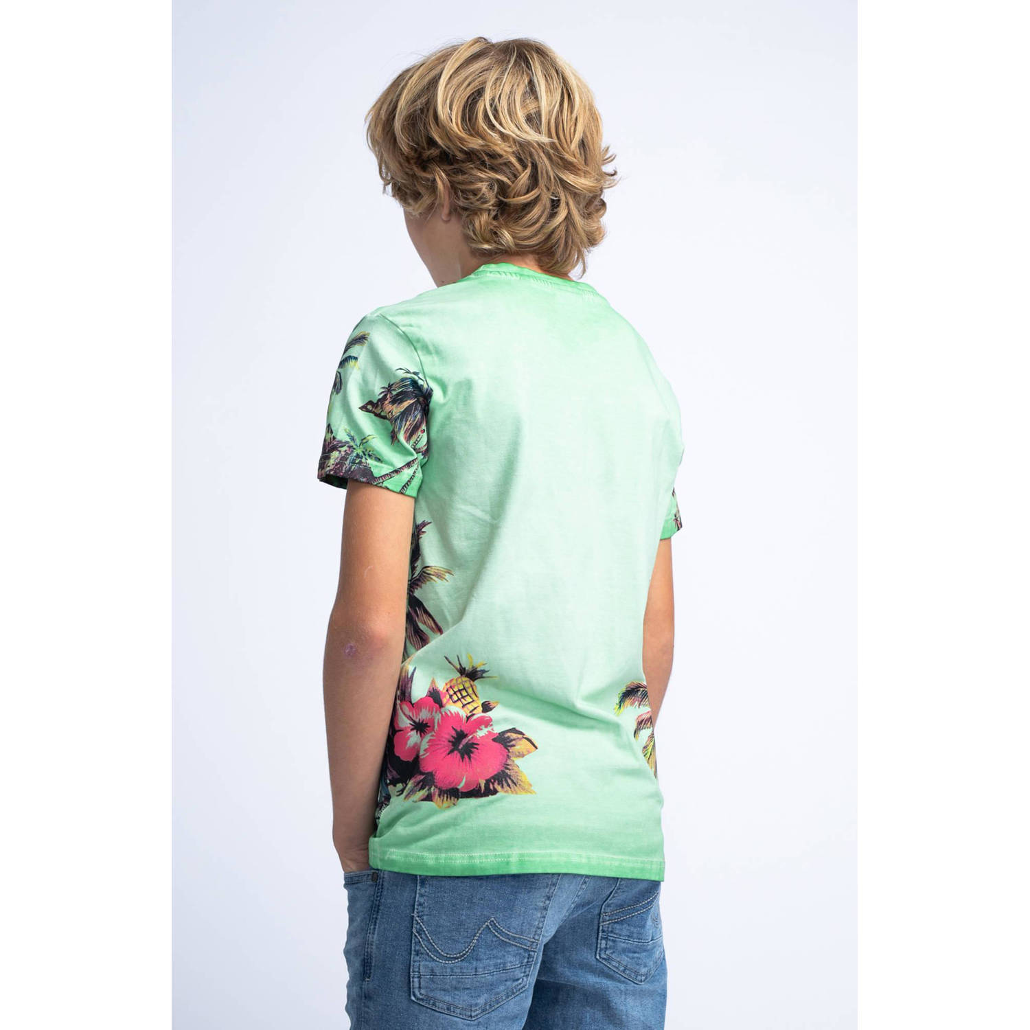 Petrol Industries T-shirt met all over print multicolor