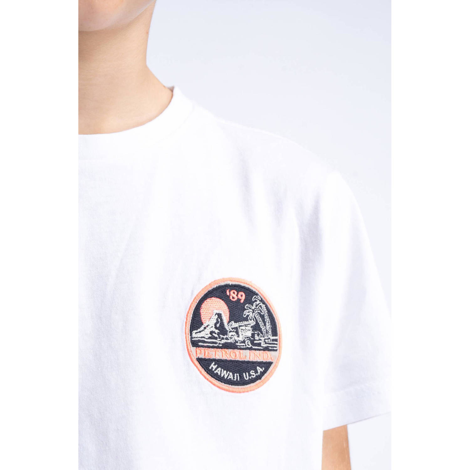 Petrol Industries T-shirt met logo wit