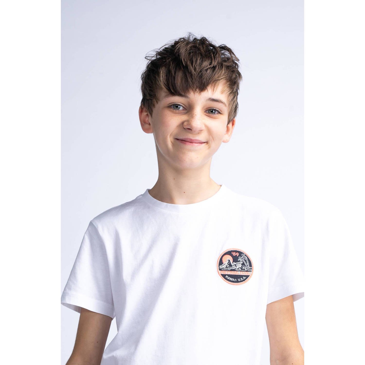 Petrol Industries T-shirt met logo wit
