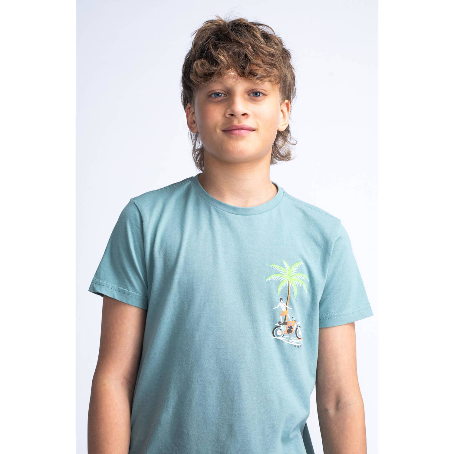 Petrol Industries T-shirt grijsblauw