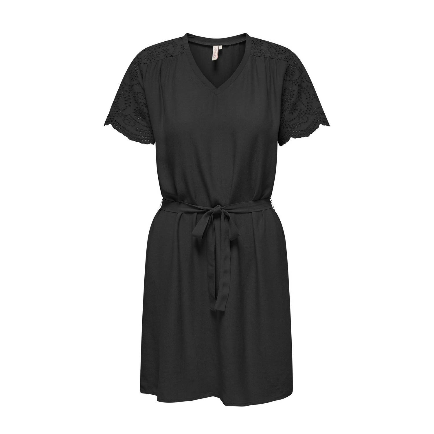 Only Mini-jurk ONLJODIE ROU SS V-NECK DRESS WVN