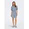 ONLY spijker blousejurk light blue denim