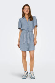 thumbnail: ONLY spijker blousejurk light blue denim