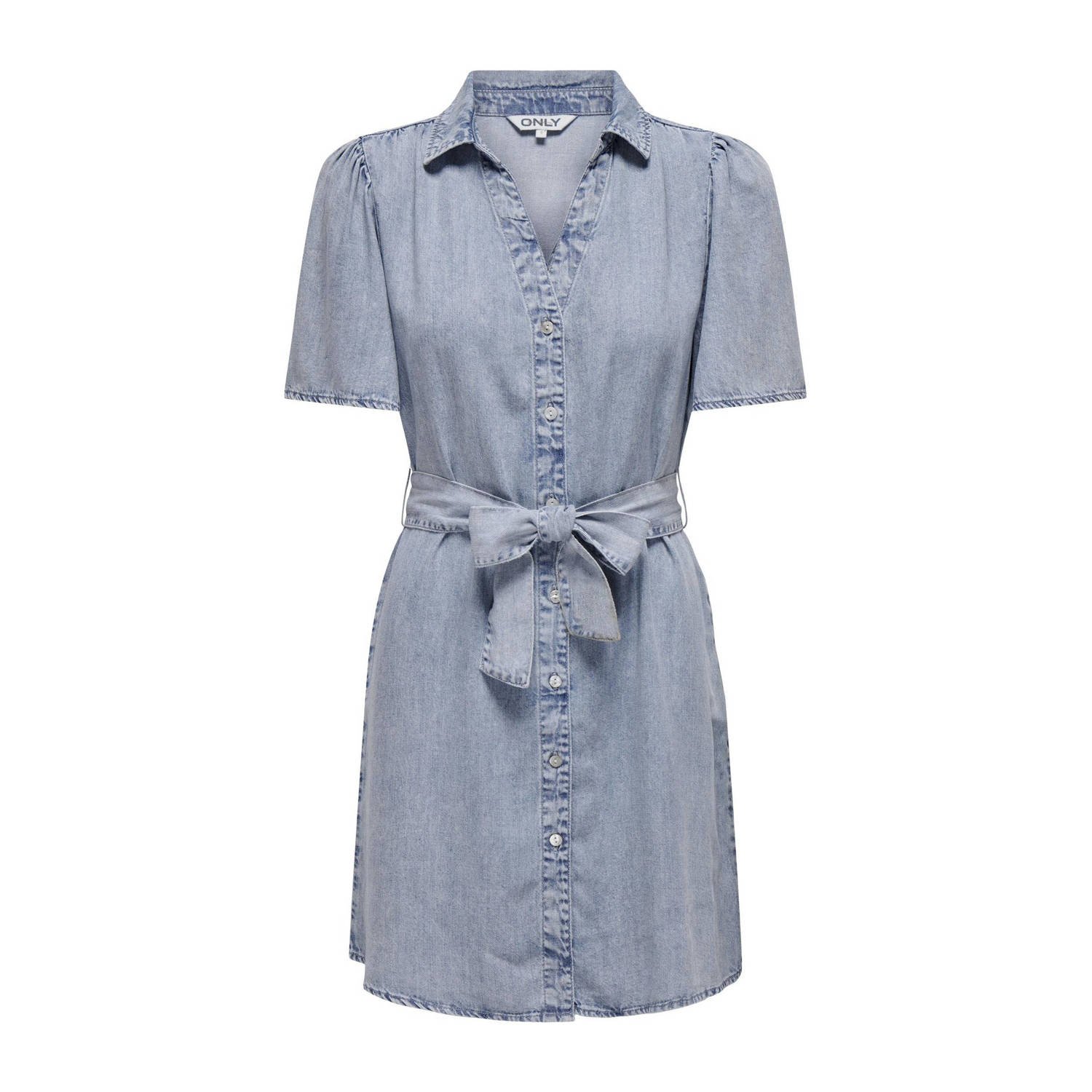 ONLY spijker blousejurk light blue denim Kledingwinkel