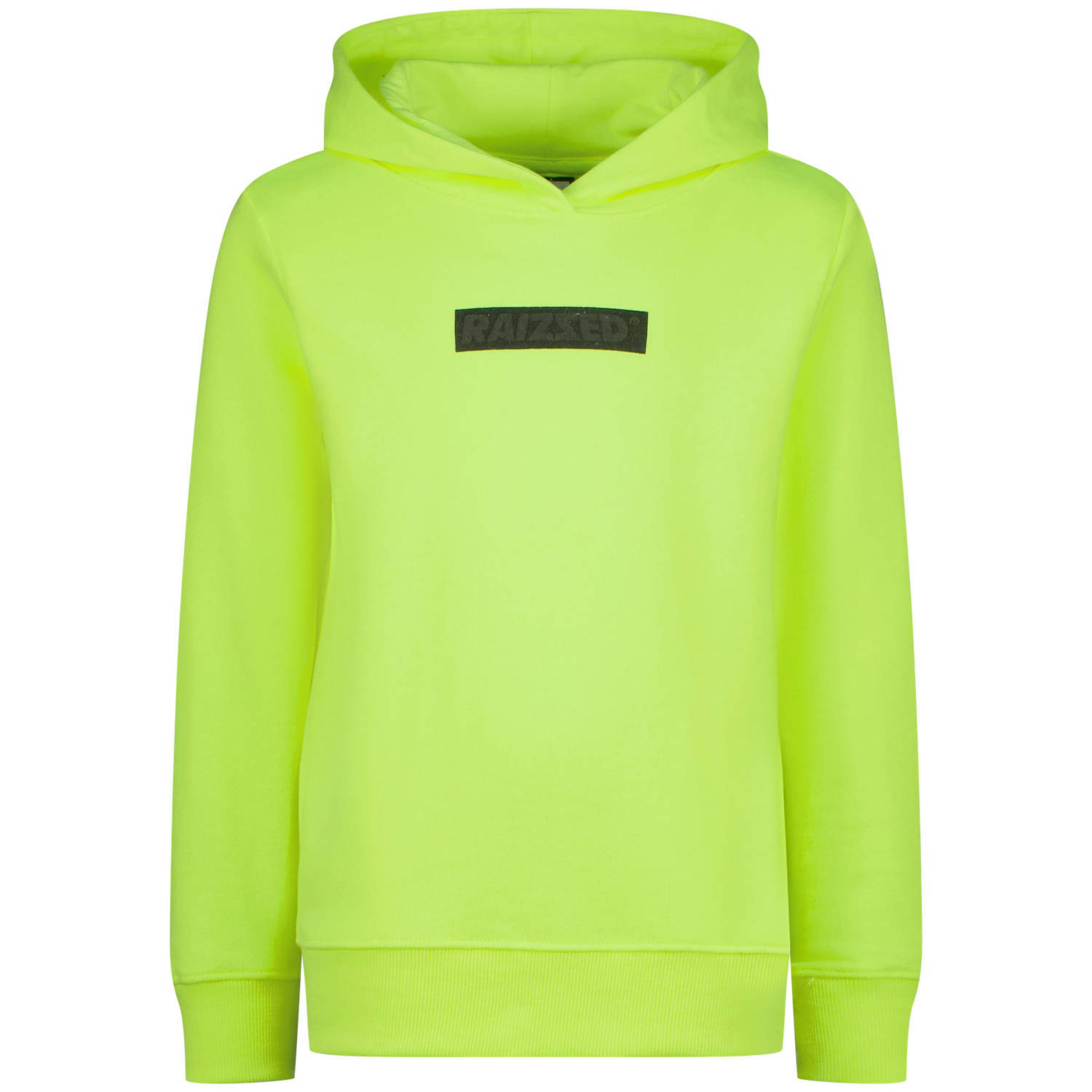 Raizzed hoodie Nylan met logo neon geel Sweater Logo 128