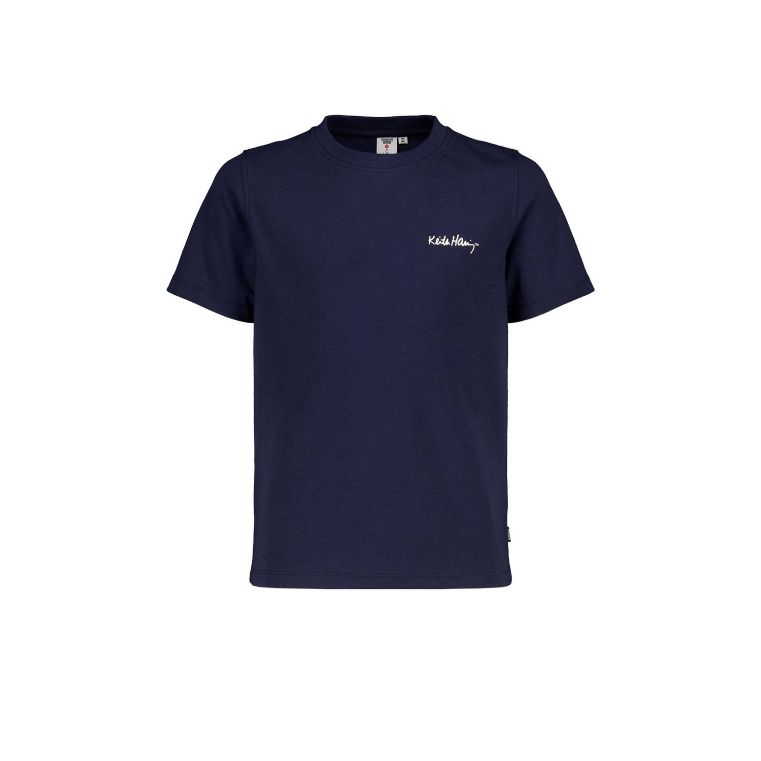 America Today T-shirt met printopdruk donkerblauw Jongens Katoen Ronde hals 122 128