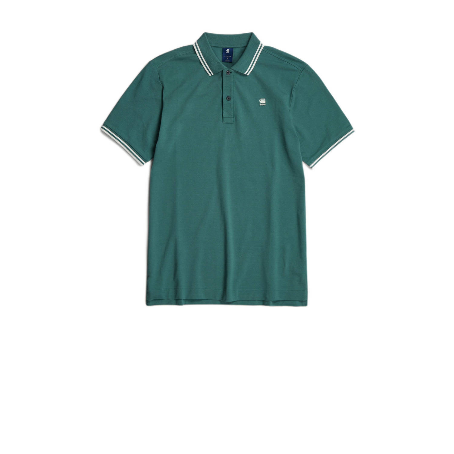 G-Star RAW slim fit polo Dunda met logo groen