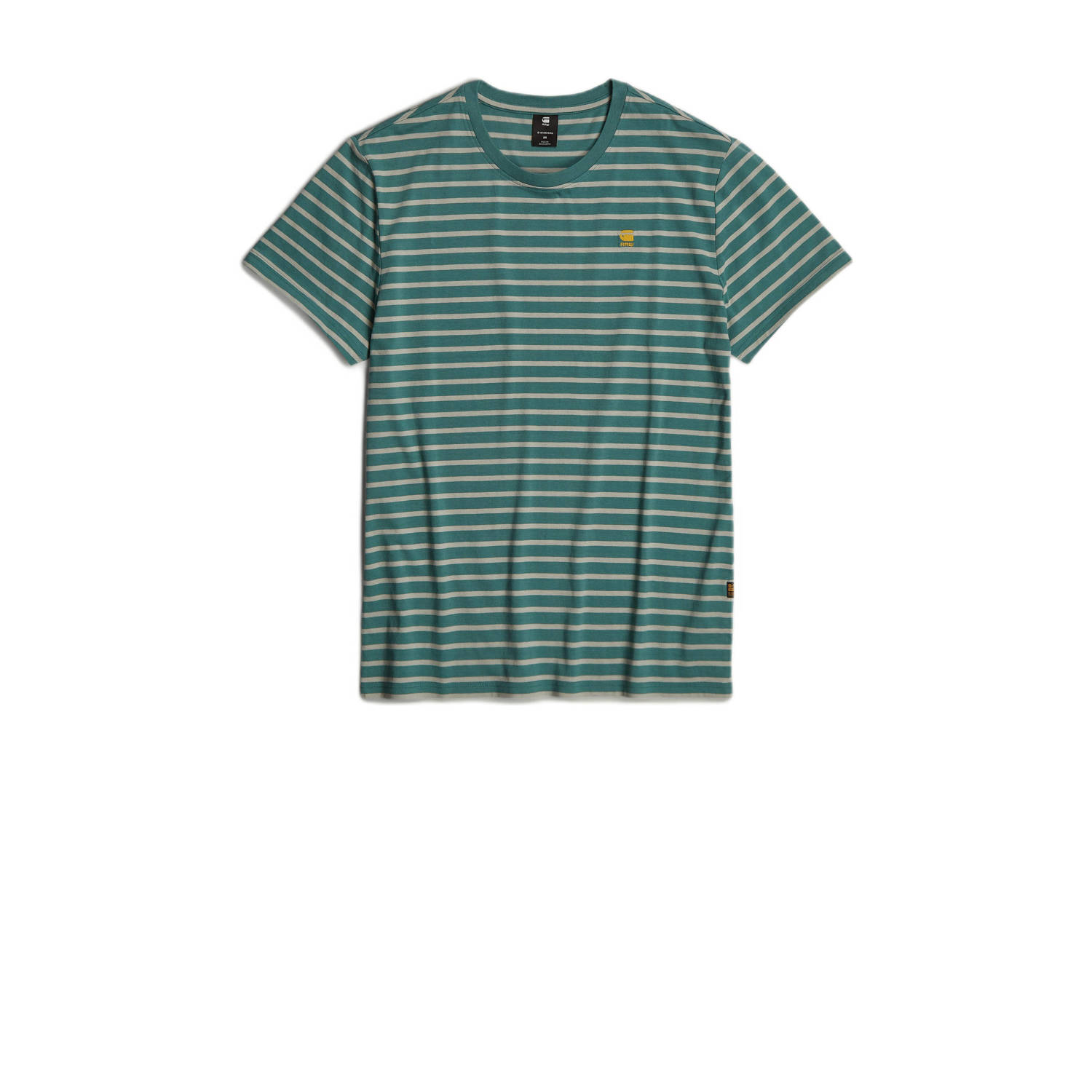 G-Star RAW gestreept slim fit T-shirt Stripe groen