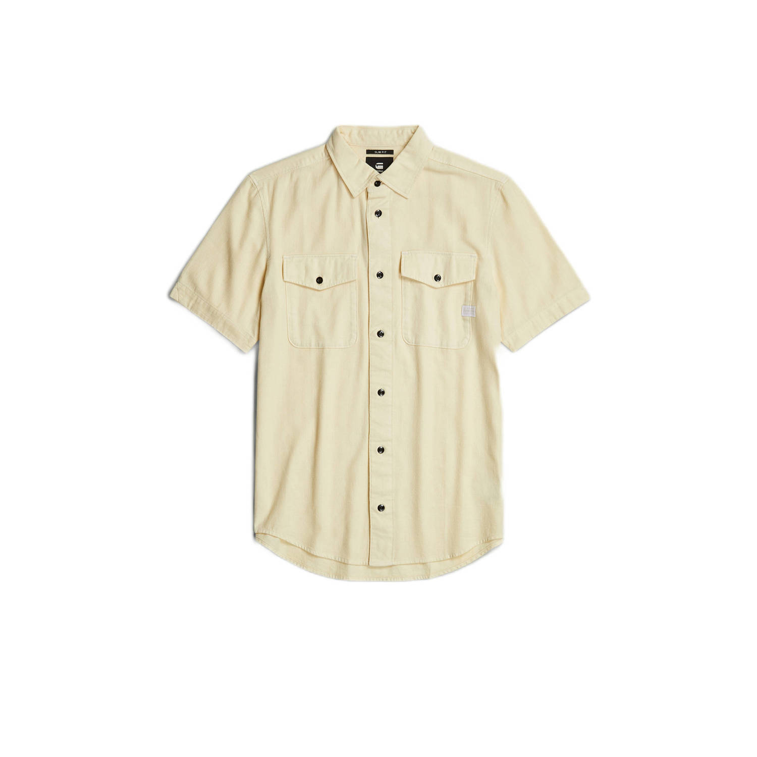 G-Star Marine Slim Shirt Korte Mouw Yellow Heren