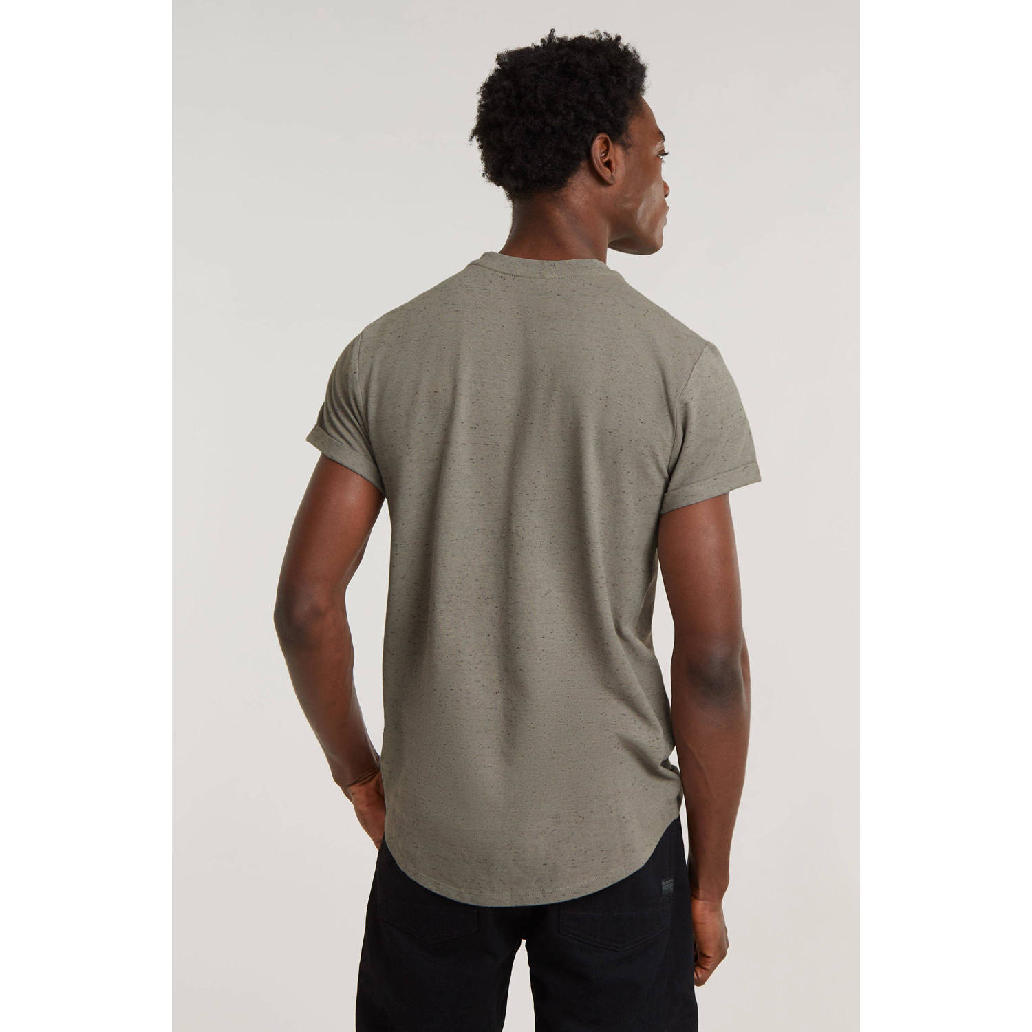 G-Star RAW regular fit T-shirt Lash met logo grijs