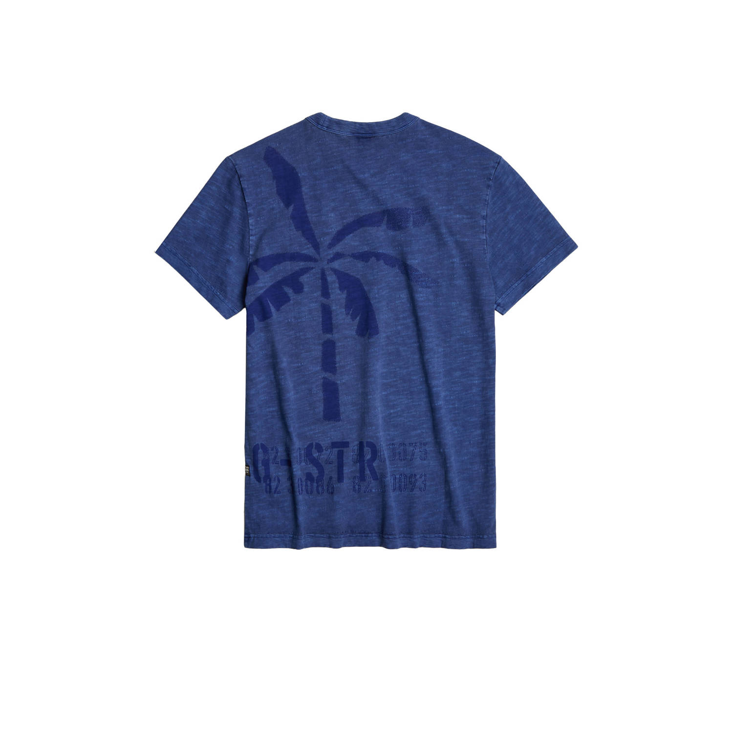 G-Star RAW T-shirt Musa met backprint blauw