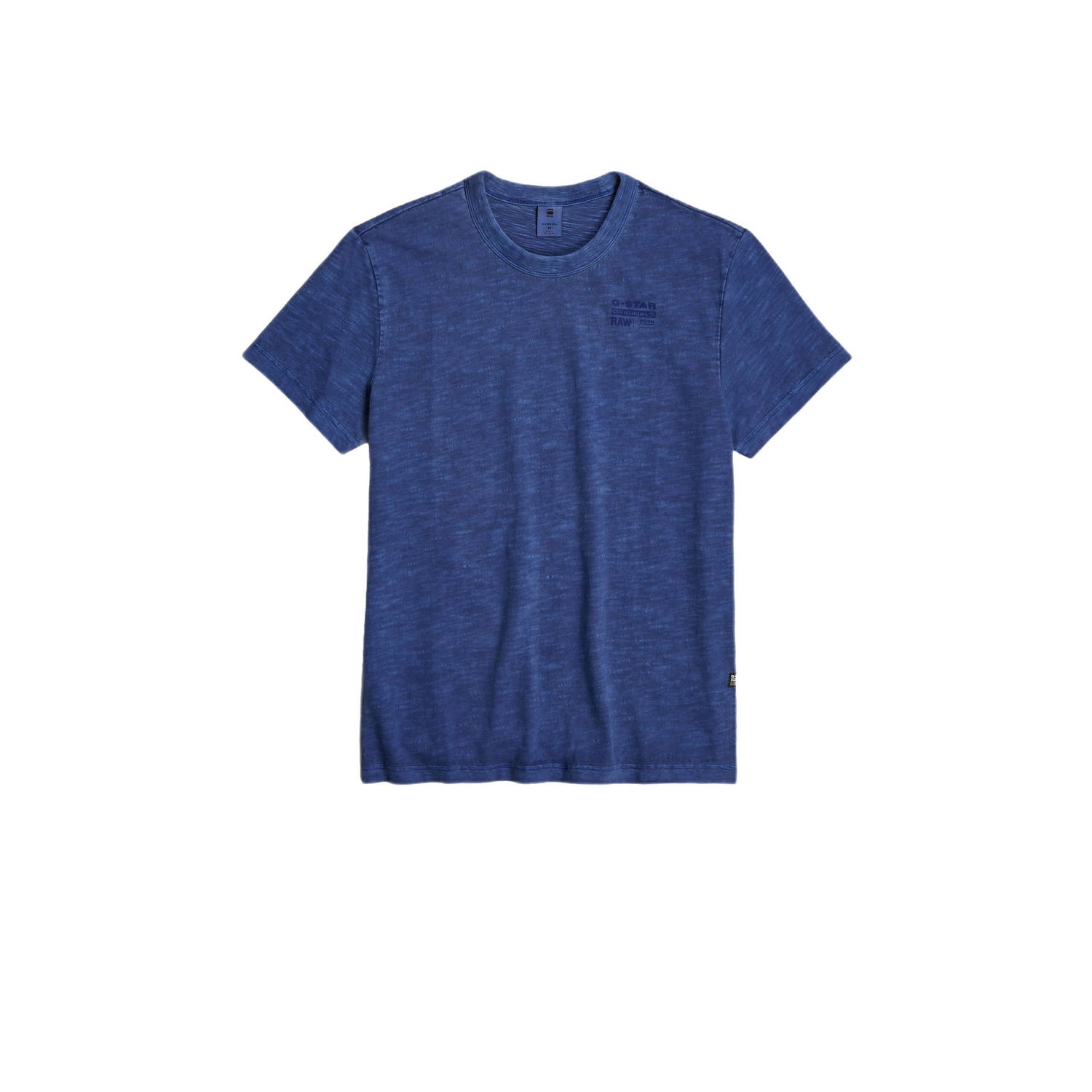 G-Star RAW Musa Palm Stencil Pigment Dye T-Shirt Midden blauw Heren