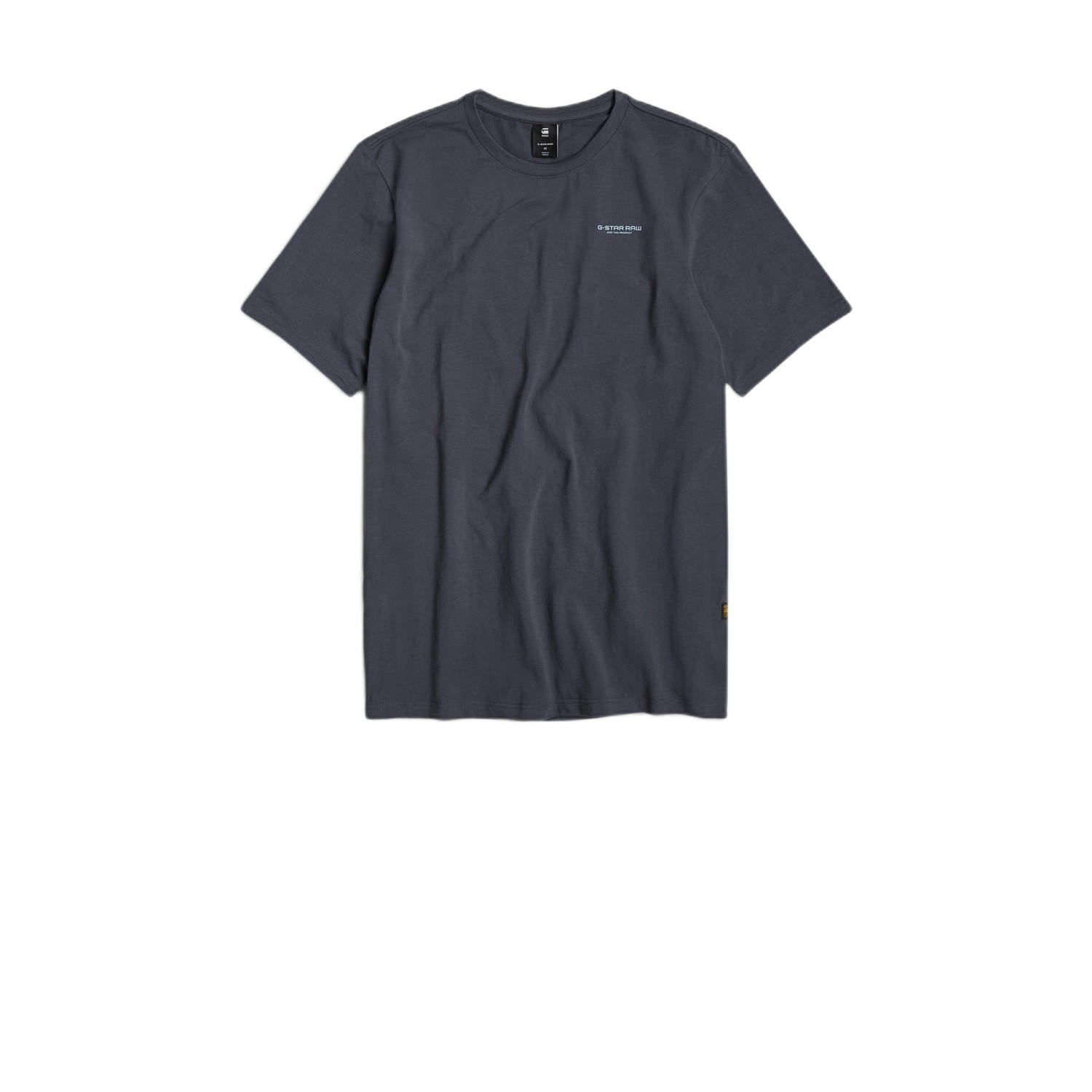 G-Star RAW slim fit T-shirt Base met logo grijs