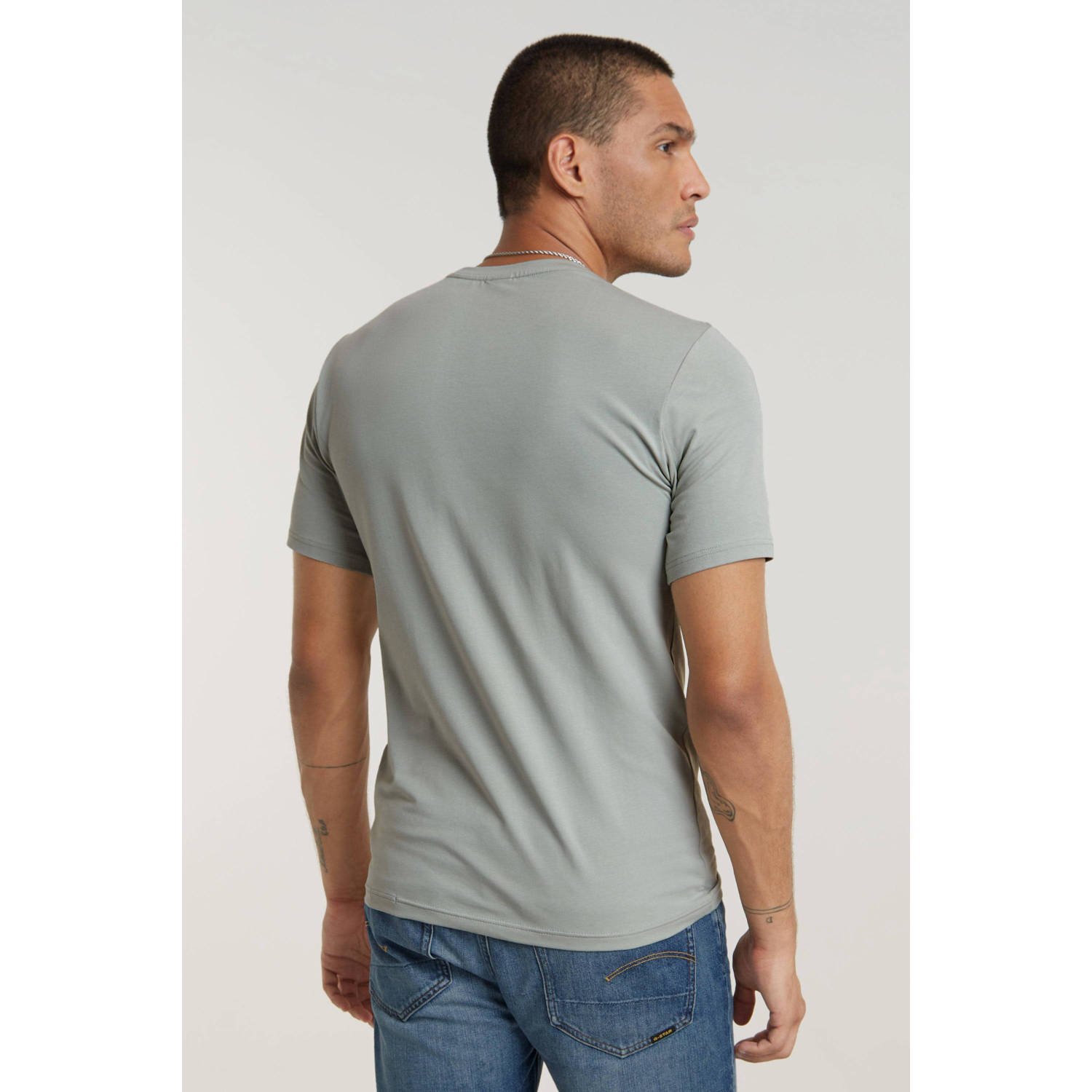 G-Star RAW slim fit T-shirt Base met logo