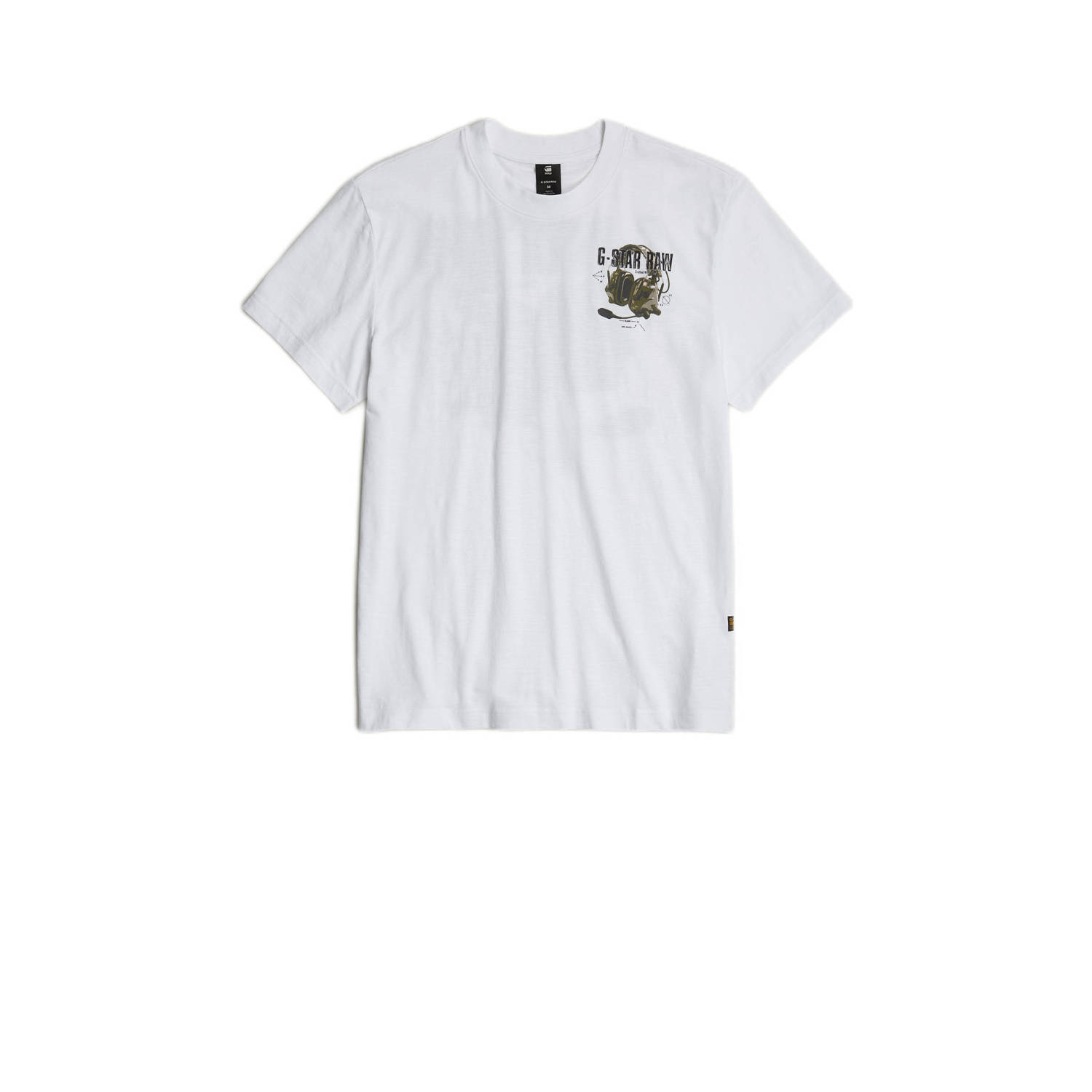 G-Star RAW T-shirt met backprint wit