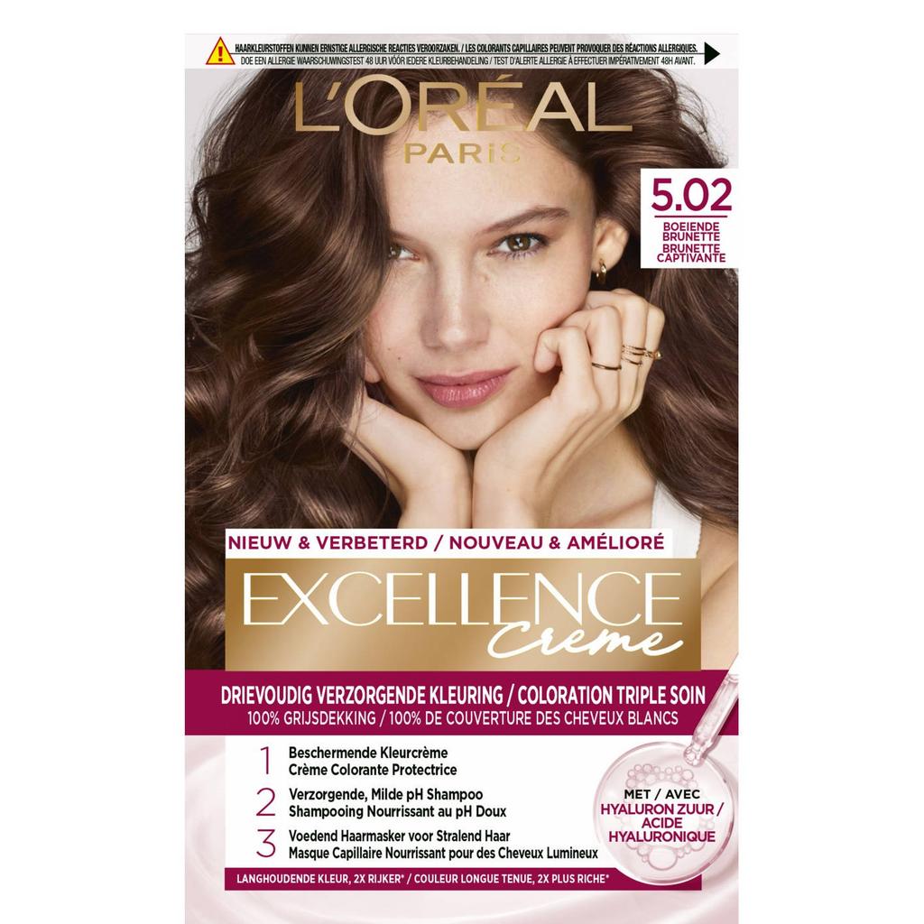 L'Oréal Paris Crème permanente haarkleuring - 5.02 - Boeiende Brunette