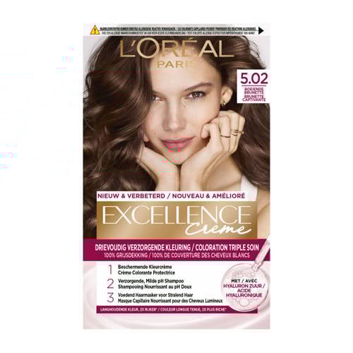 Wehkamp L'Oréal Paris Crème permanente haarkleuring - 5.02 - Boeiende Brunette aanbieding