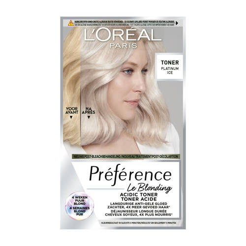 Wehkamp L'Oréal Paris Le Blonding 01 tonende kleuring toner - Platinum Ice aanbieding