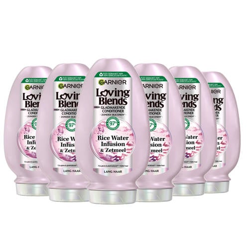 Garnier Loving Blends Rice Water Conditioner - 250 ml - 6x