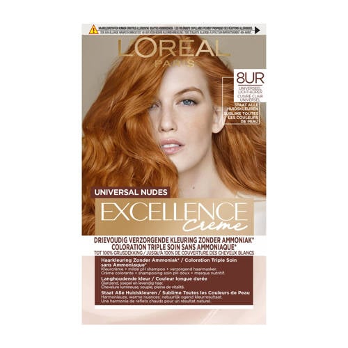 L'Oréal Paris Universal Nudes permanente haarkleuring - 8UR Licht Koperrood