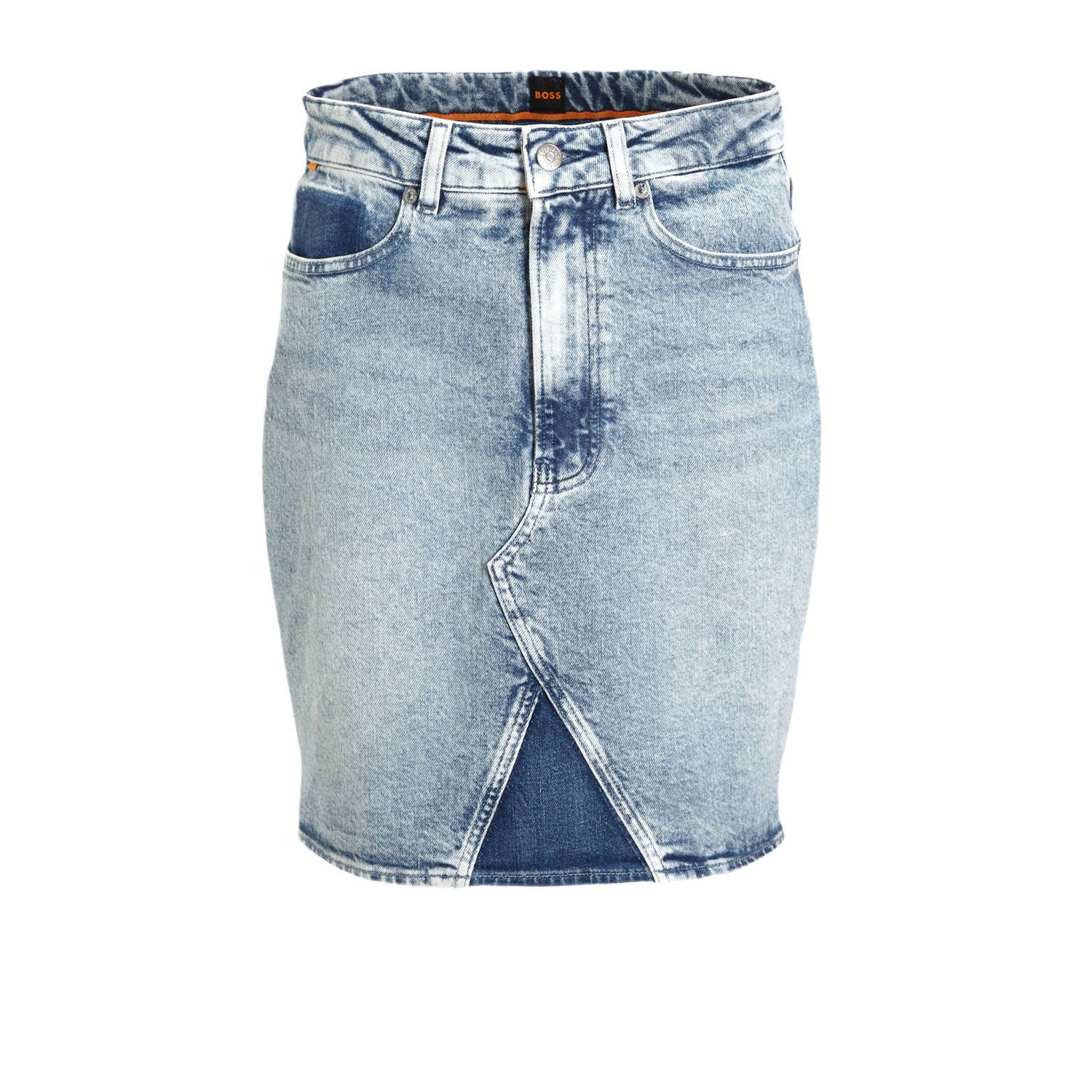 BOSS spijkerrok medium blue denim