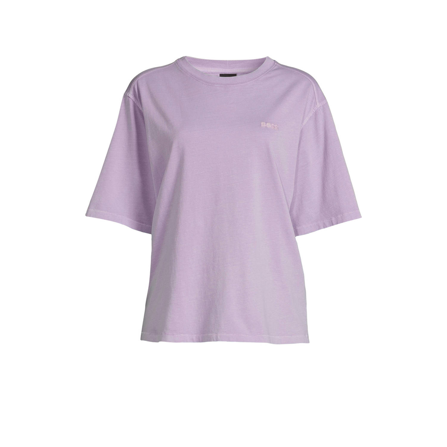 Hugo Boss Geborduurde Oversized Shirt Enis Purple Dames