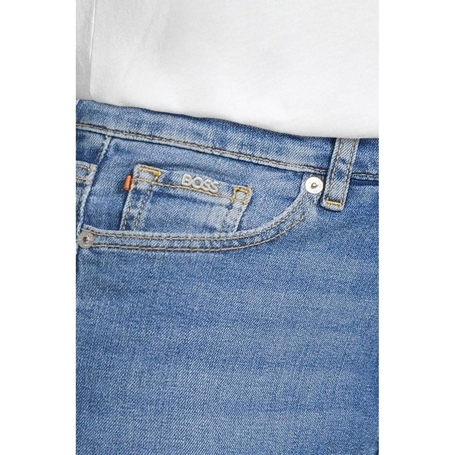 BOSS high waist skinny jeans medium blue denim